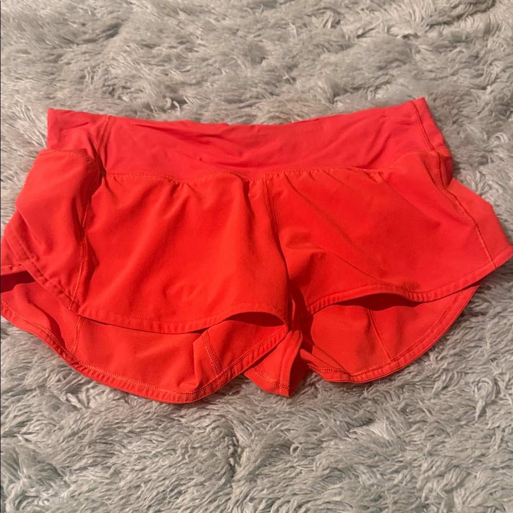 lululemon athletica Bright Red Athletic Shorts